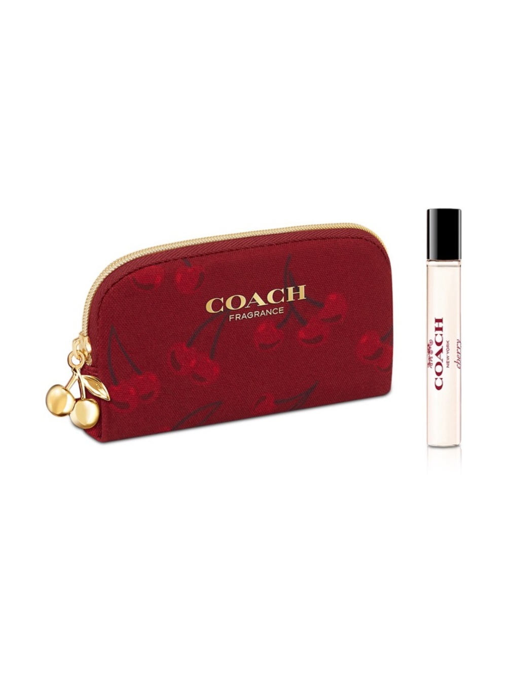 COACH Cherry Pouch and Deluxe Mini (0.25 oz.)